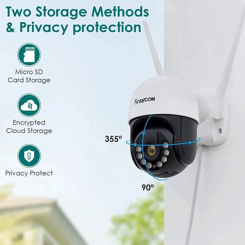 2K WiFi Home Security Camera Outdoor Wireless 2.4G Surveillance Camera Night gallery