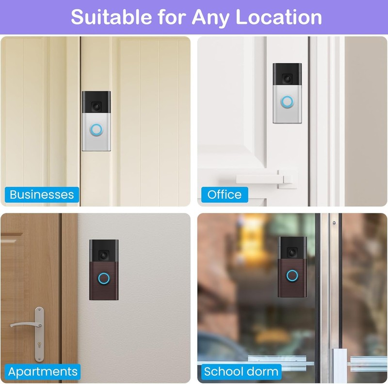 No-Drill Adhesive Mount for Ring Battery Doorbell (2024 Release), Battery Doo... gallery