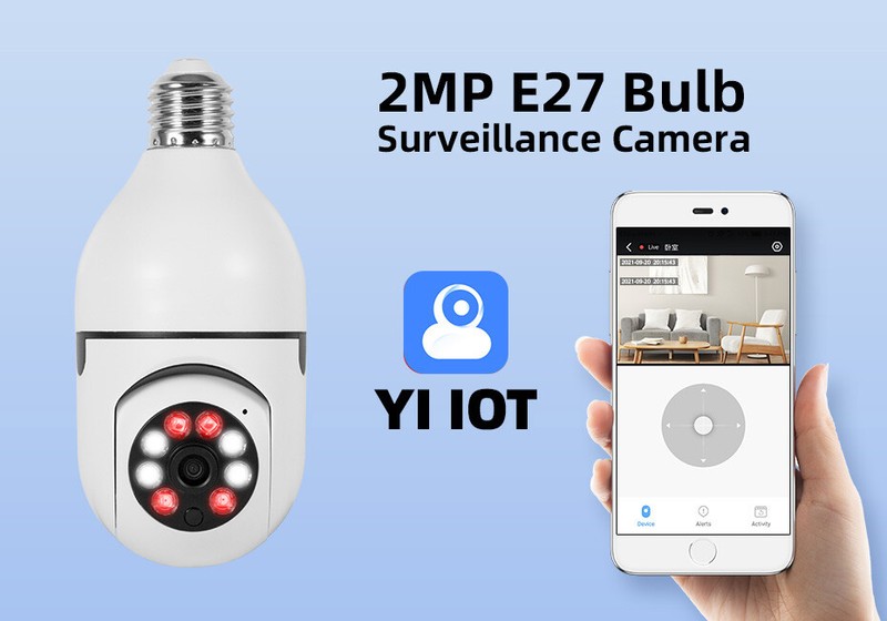 3X 360° 1080P IP E27 Light Bulb Camera wifi IR Night SmartHome Wireless Security gallery