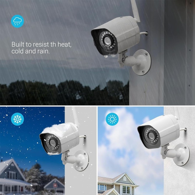 2 Camaras De Seguridad Wifi Exterior 1080P Inalambrica Con Vision Nocturna Video gallery