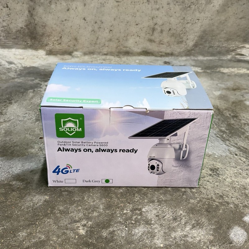 Soliom S600 4G LTE Solar Powered Security Camera Wireless Outdoor Open Box READ gallery