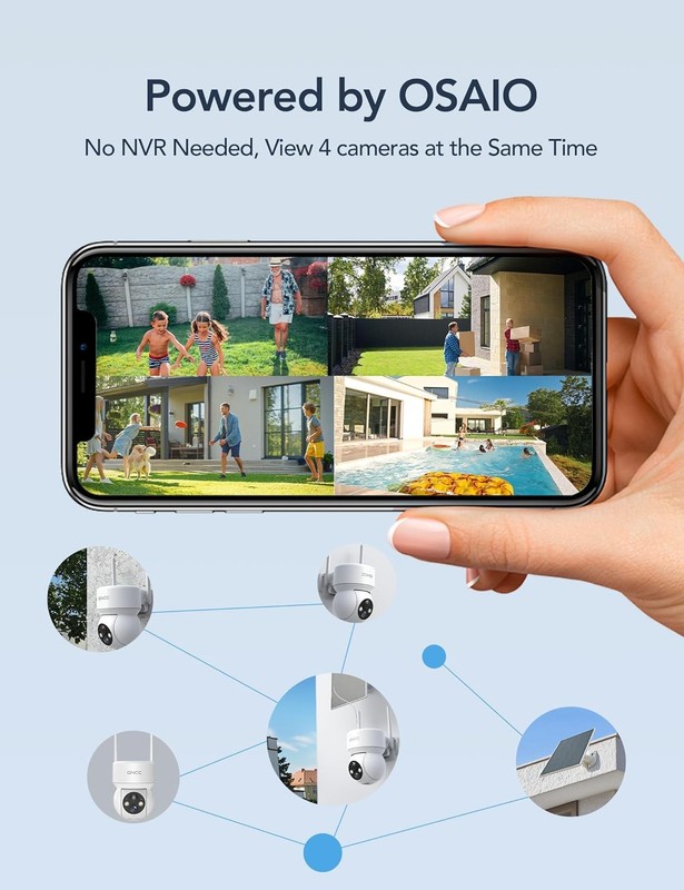 Solar Security Camera Outdoor, 360° View, WiFi, Color Night Vision gallery