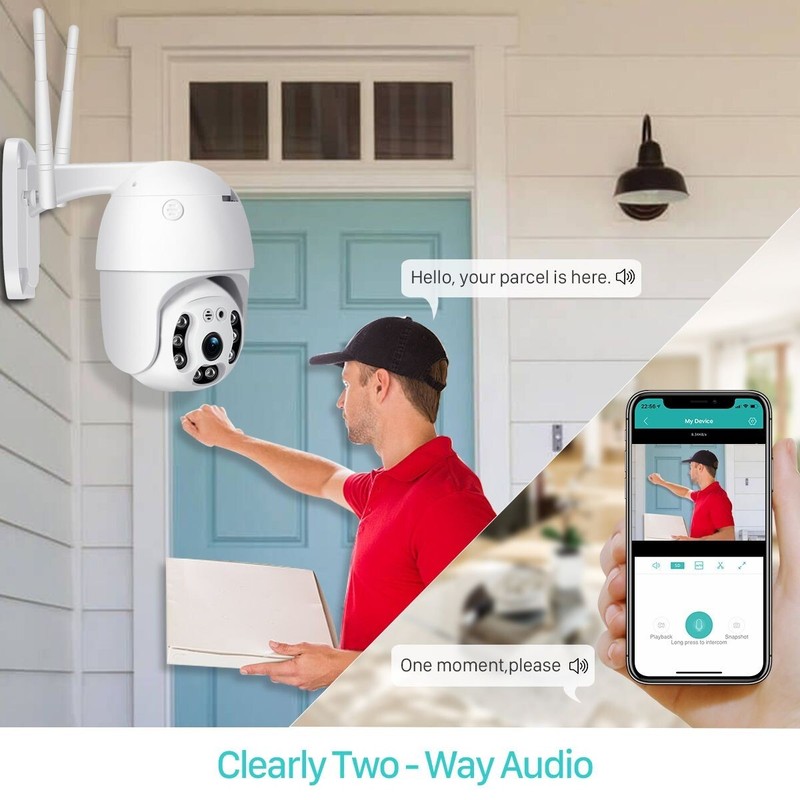 4G SIM Card Camera 3MP PTZ Wireless IP Security Outdoor Home Surveillance Cam gallery