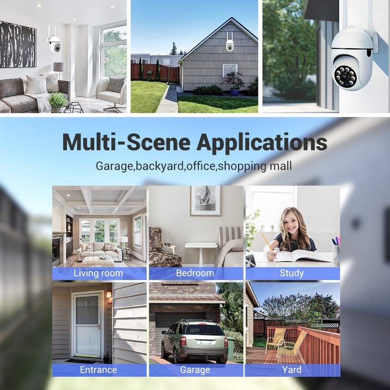 2.4G WIFI Security Camera System Outdoor Home Night Vision Wired Cam 1080P HD gallery