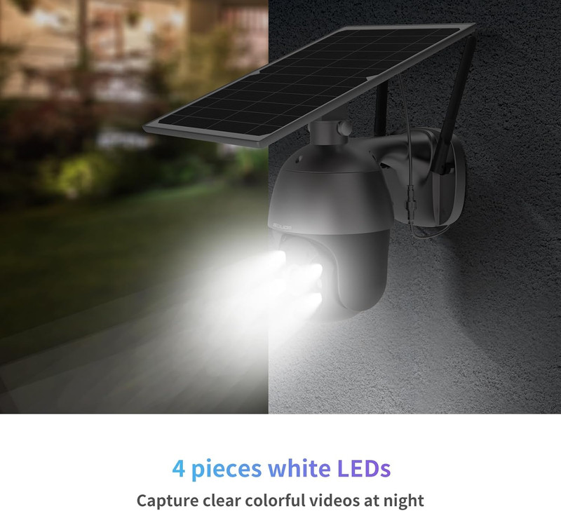 S600 3G/4G LTE Solar Powered Cellular Security Camera Wireless Outdoor, Pan Tilt gallery