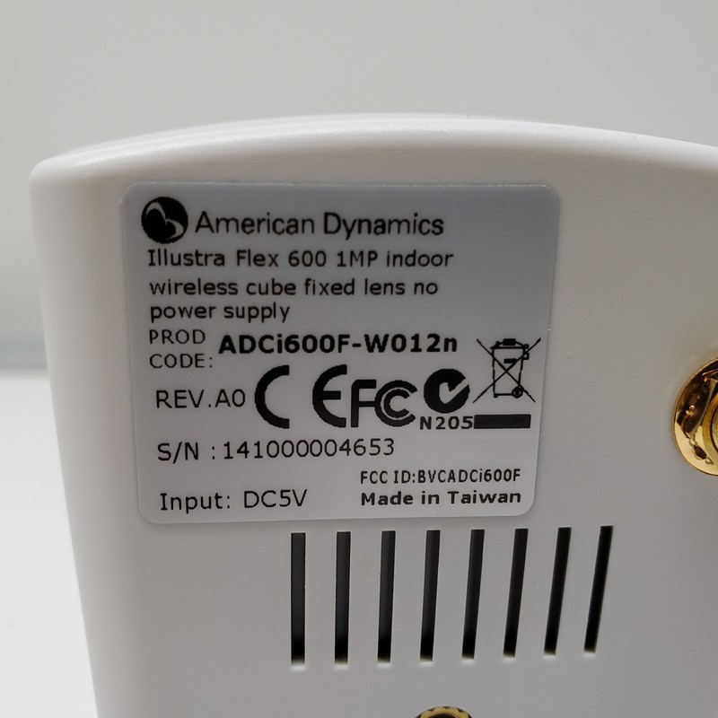 American Dynamics Wireless Cube Camera ADCI600F-W012N Illustra Flex 600 Wireless gallery