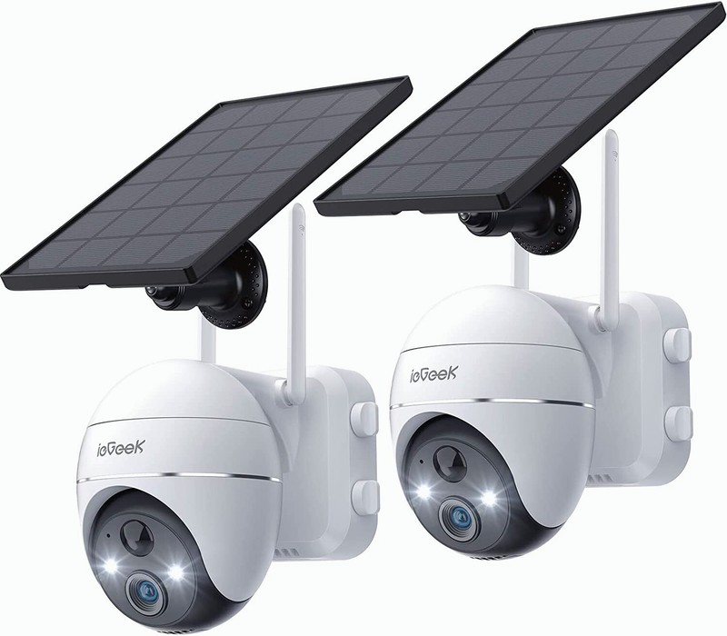 ieGeek Outdoor 2K 360° PTZ Security Cameras Wireless WiFi Home Security System