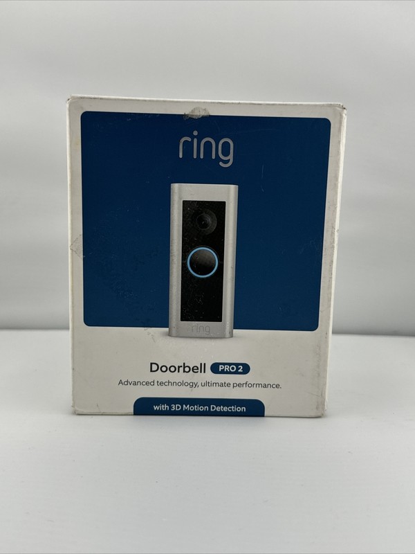 Ring Doorbell Pro 2 – Satin Nickel NEW OPEN BOX