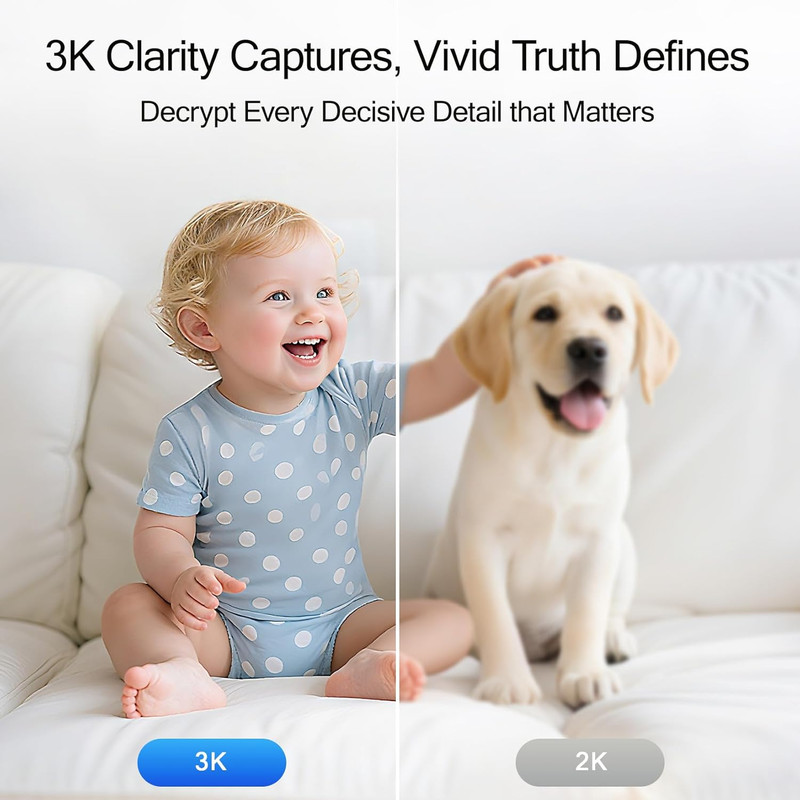 2-Pack 5G Indoor Security Cameras with AI Tracking and Night Vision gallery