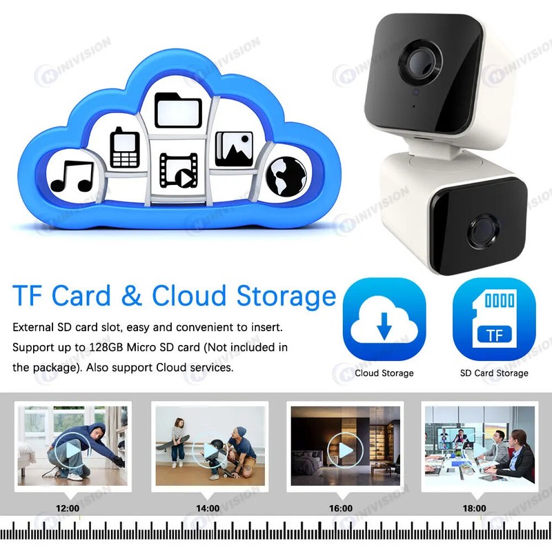 8MP Smart Cam PTZ Control Camera 360 Degree Motion Tracking Color Night Vision gallery