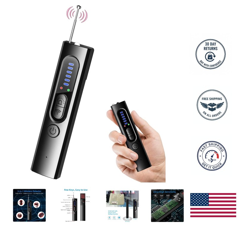 Wireless Anti-Spy Detector – Find Hidden Cameras & GPS Trackers Effortlessly