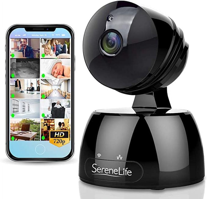 SereneLife Indoor IP Camera 720P Network Security Surveillance Home…