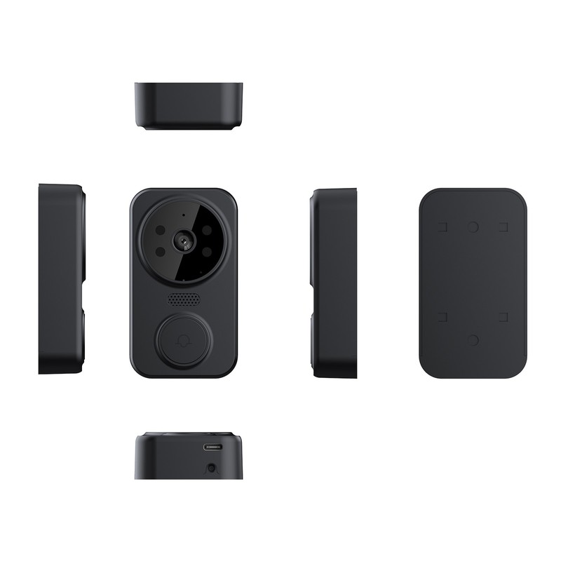 2-tuya Smart Video Doorbell Wireless HD Camera PIR Motion Detection IR Alarm