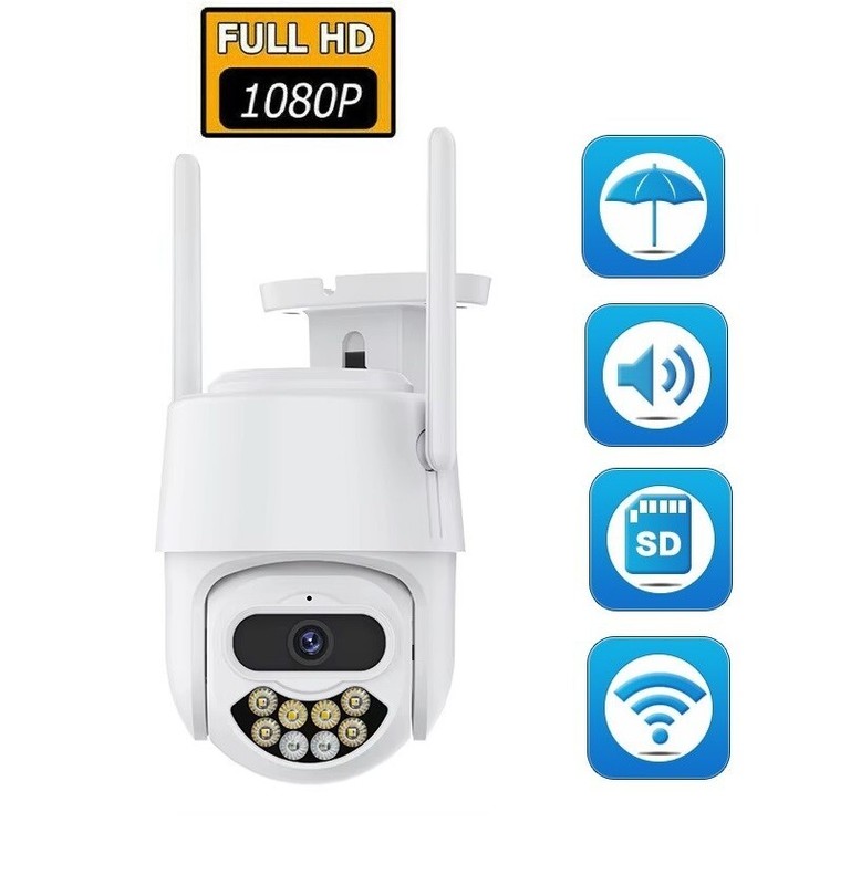 ICSEE WIFI Camera 1080P HD IP CCTV Security Wireless Outdoor Home PTZ + 16GB SD