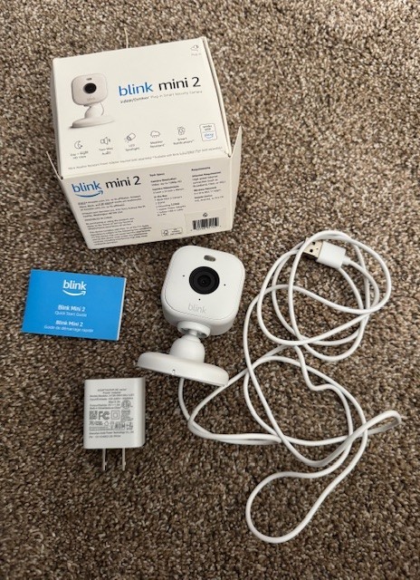 Blink Mini 2 Indoor and Outdoor Plug-in smart security camera HD night