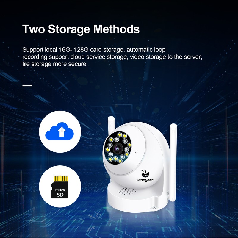 IP WiFi Wireless Outdoor Security Camera PTZ Full Color Nigth Vision HD1080P gallery