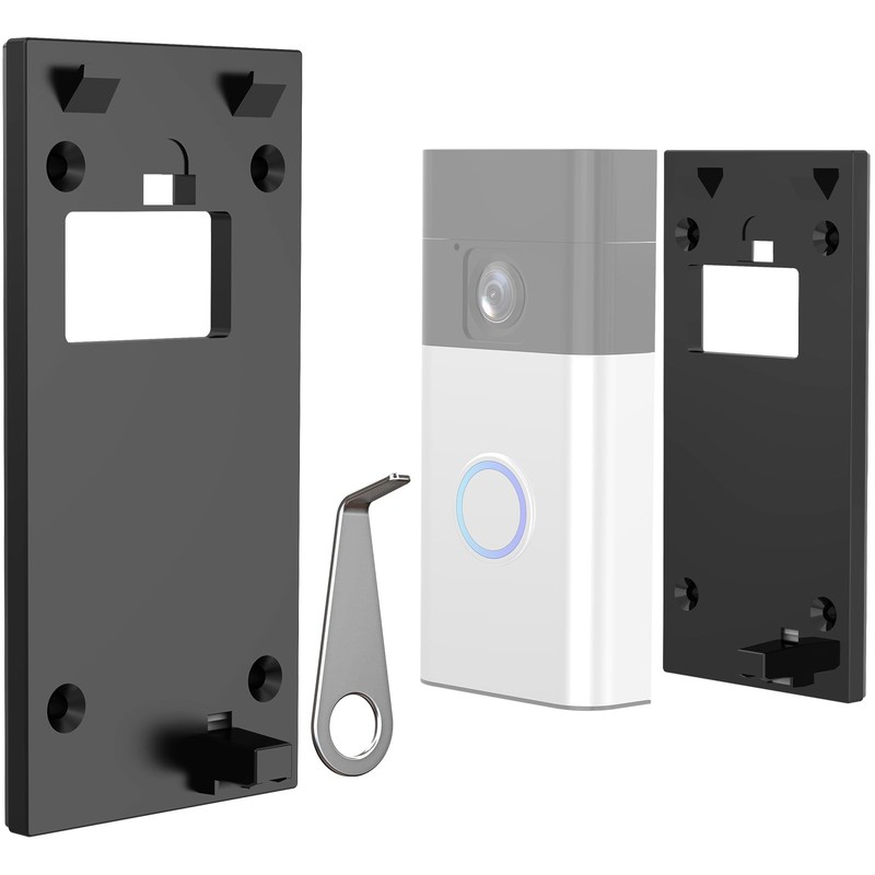 No-Drill Doorbell Mount Compatible with Battery Doorbell(2024 Release), Stron…