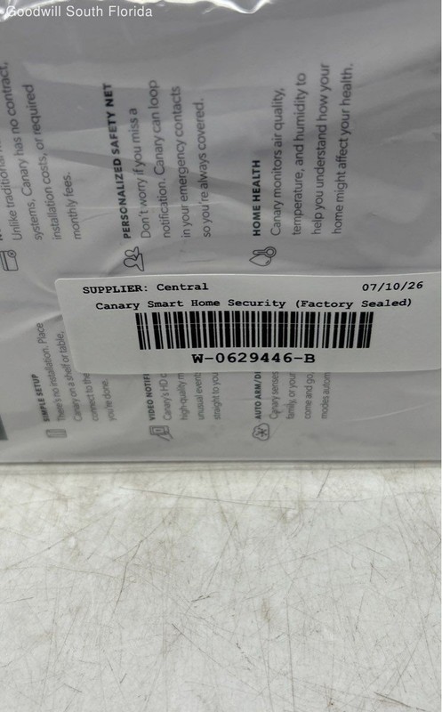 Canary CAN100USWT All-In-One Smart Home Security Camera With Box Factory Sealed gallery