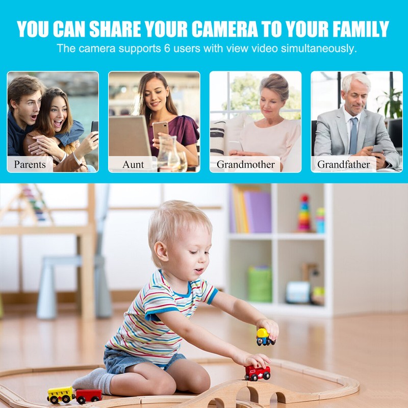 2K WiFi Camera 4MP Wireless PIR Motion Night Vision Camcorder Home Security Cam^ gallery