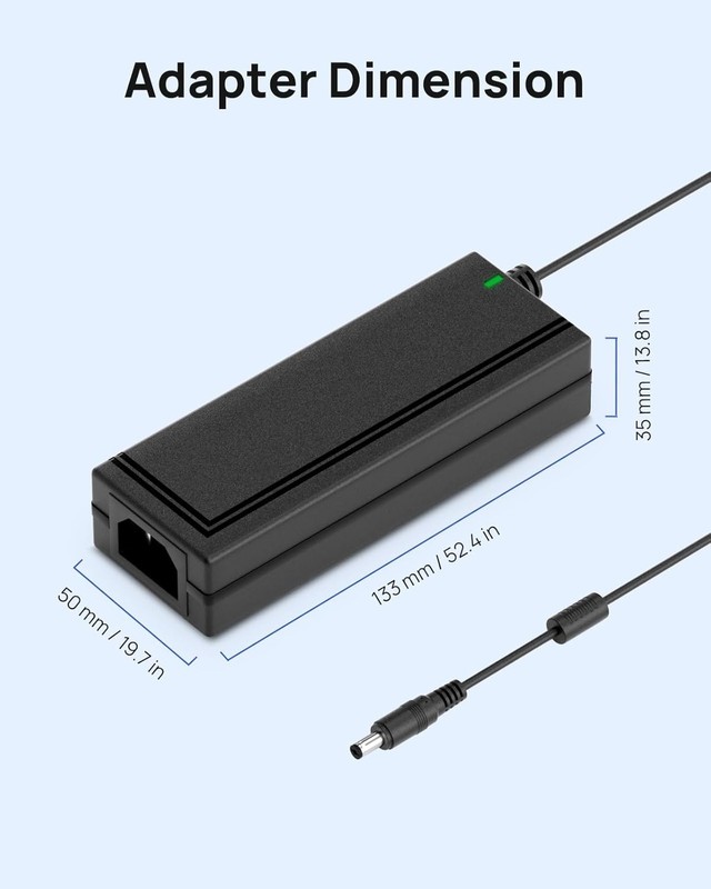 Universal 12V 5A Adapter with 9-Way Splitter Cable and Advanced Safety Features gallery