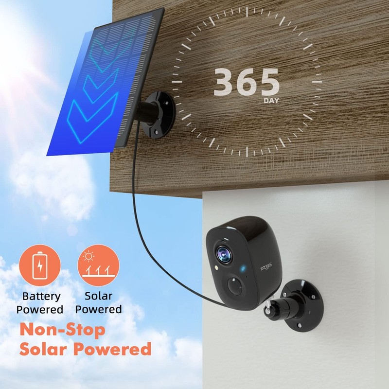 Dzees Upgrade Solar Camera Security Outdoor Wireless, Wireless Outdoor Securi... gallery