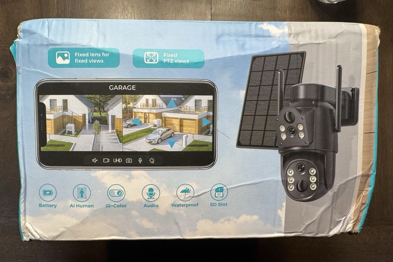 Solar Powered 8MP IP Camera Wifi Outdoor Security Surveillance Video CCTV Cam gallery