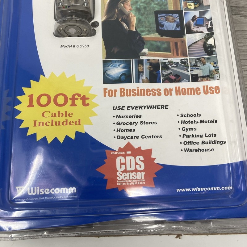 Wisecomm Color Day/Night Indoor Security Camera OC960 Night Vision-Audio NEW gallery