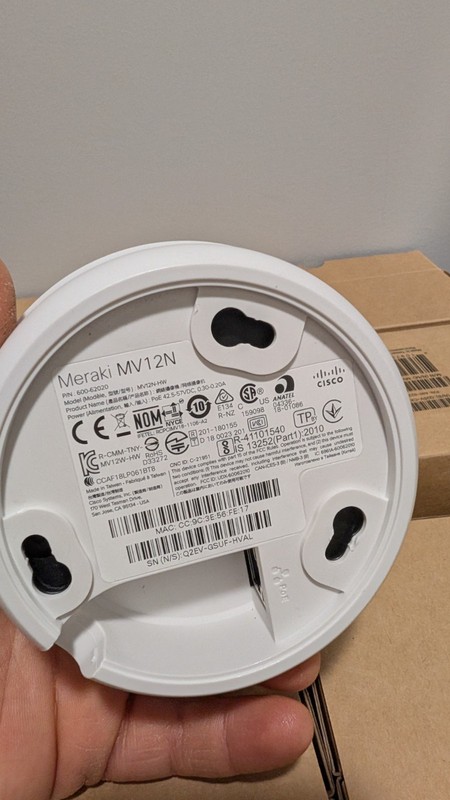 Cisco Meraki MV12W-HW 1080p Wireless Indoor Dome Security Camera gallery