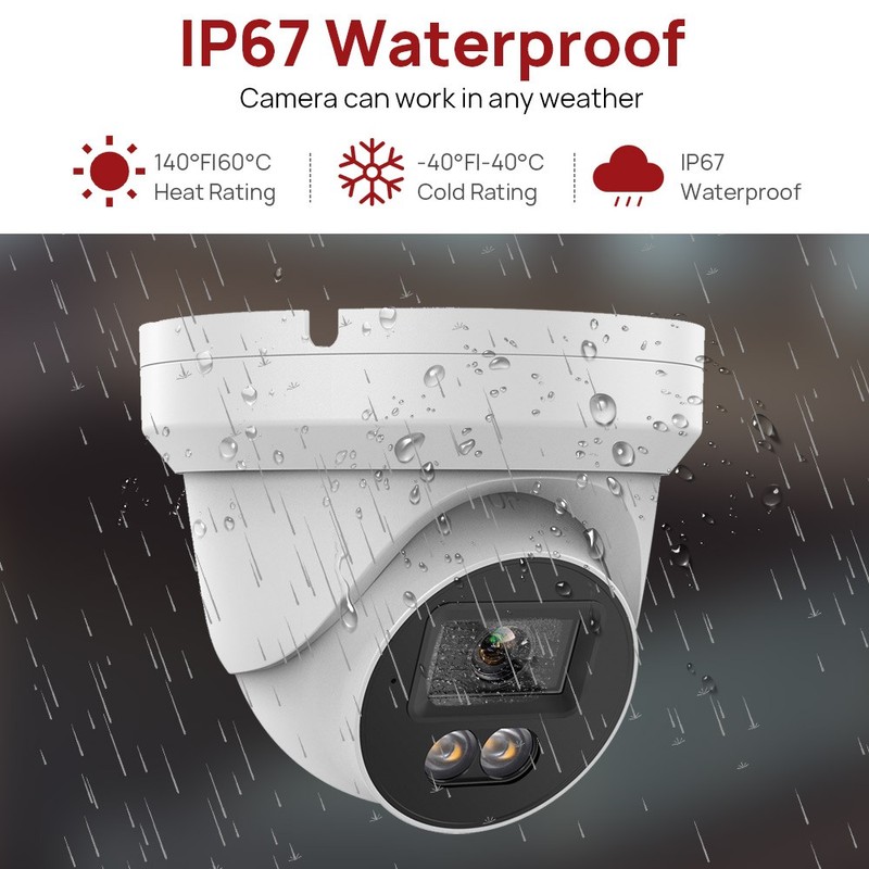 1-30pcs VIKYLIN 4K 8MP F1.0 Full Color IP Camera POE MIC CCTV Home Outdoor Lot gallery