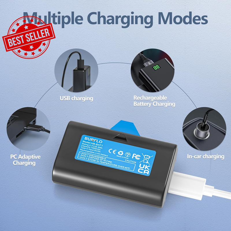 2-Pack Rechargeable Battery Wireless Outdoor Cameras 7000mAh with Cables gallery