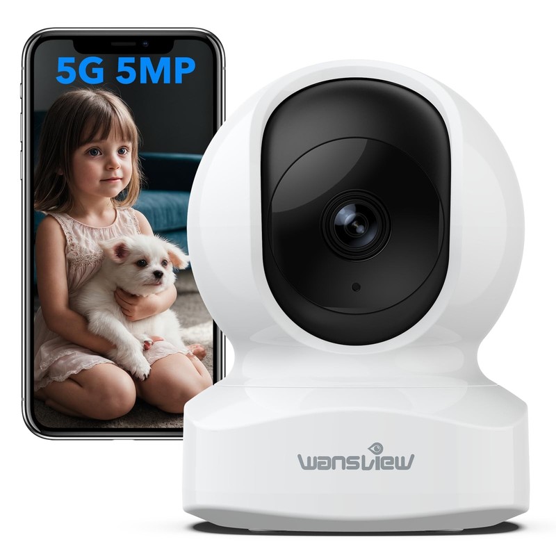 5MP UHD Pet with app, 5Ghz&2.4Ghz Dual Wi-Fi Indoor for Monitoring Home/Baby/…