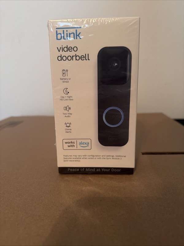 Blink Video Doorbell Security Camera New In Box