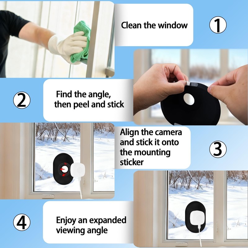VANEST Angled Window Mount Compatible with Girafit Window Camera W150/W550s, ... gallery