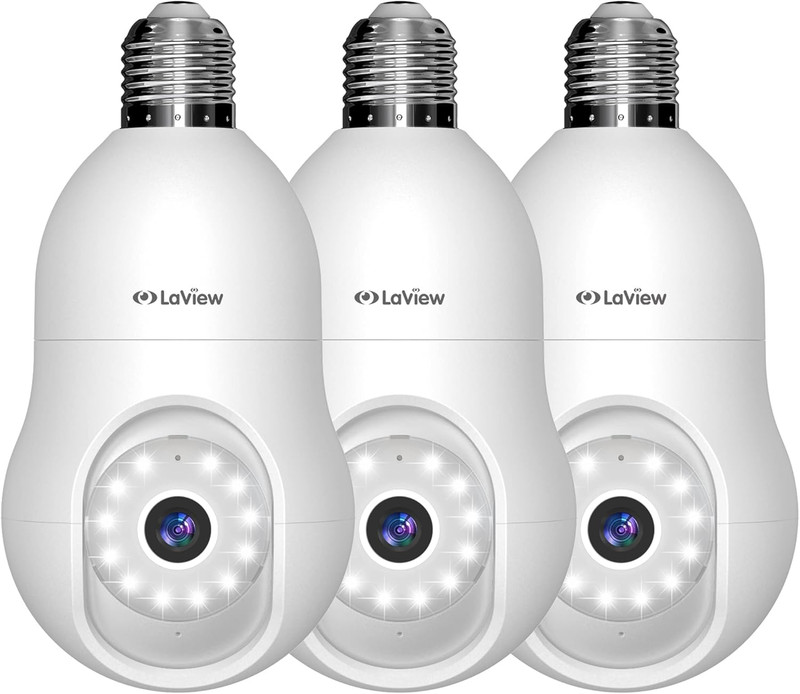 4MP 360° Wireless Security Camera - 3 Pack, Day/Night, Motion Alert gallery