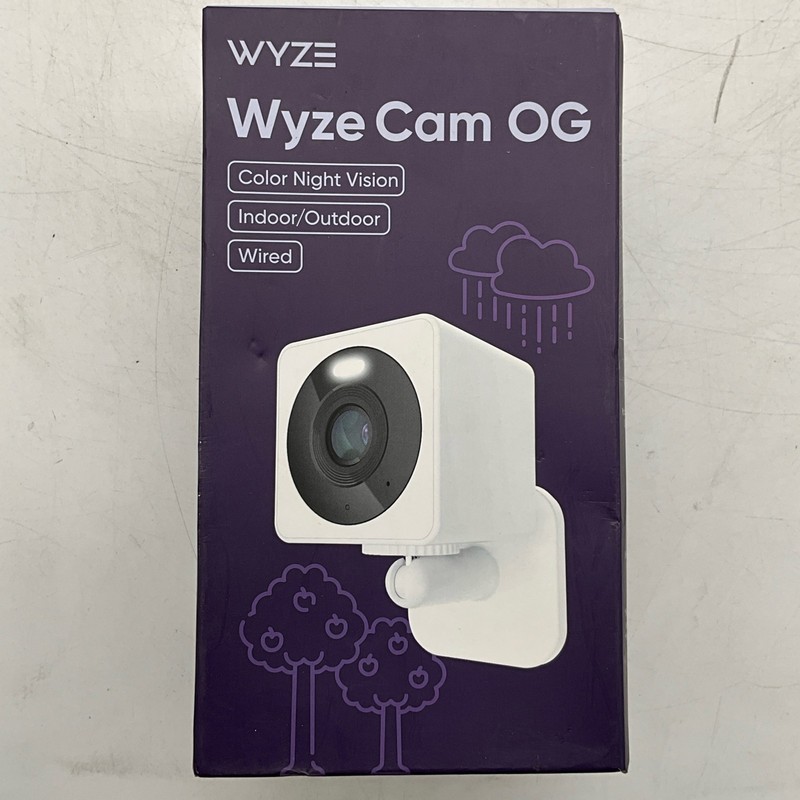 WYZE Smart Home Security Camera Wired Indoor/Outdoor 1080pHD w/BuiltIn Spotlight