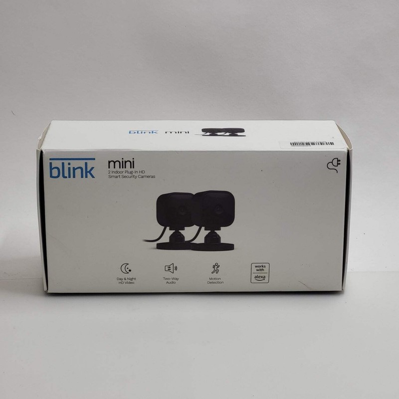 Open box Blink Mini 2 Indoor Plug-in HD Smart Security Camera gallery