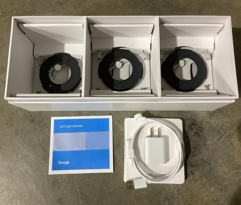 Google Nest Cam Indoor Outdoor Wire Free Camera 3 pack snow GA02077-US ✨❤️✨👀 gallery