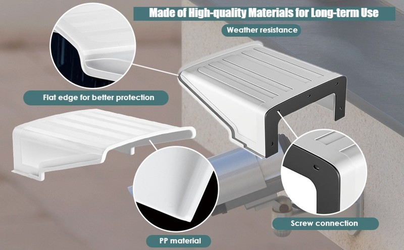 Security Camera Cover Shield Sun Rain Shade Shelter Rainproof Protective Cap gallery