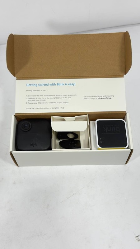 Blink 2pk Outdoor Camera w/ Mini 2 Camera, Weather Resistant 13' Power Adapter ( gallery