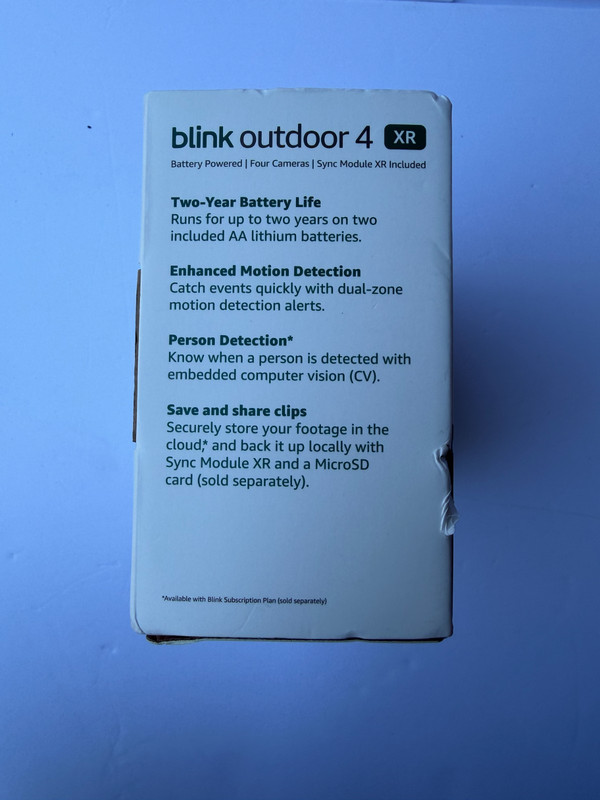 Blink Outdoor 4 XR 4-Camera Smart Security System Battery Powered *NEW SEALED* gallery