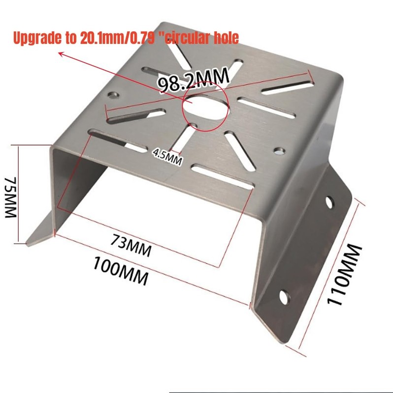 CCTV Security Camera Corner Mount Bracket, Stainless Steel Wall Corner Adapte... gallery