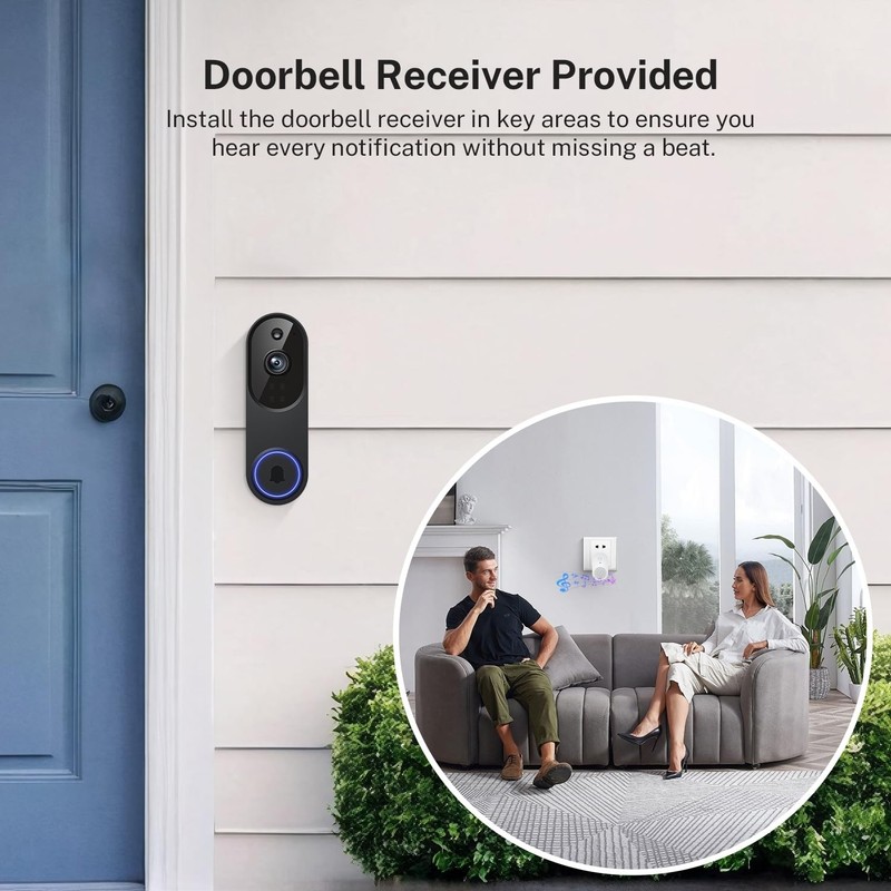 WiFi Ring Doorbell 1080P HD Security Camera Wireless Door Bell Camera With Chime gallery