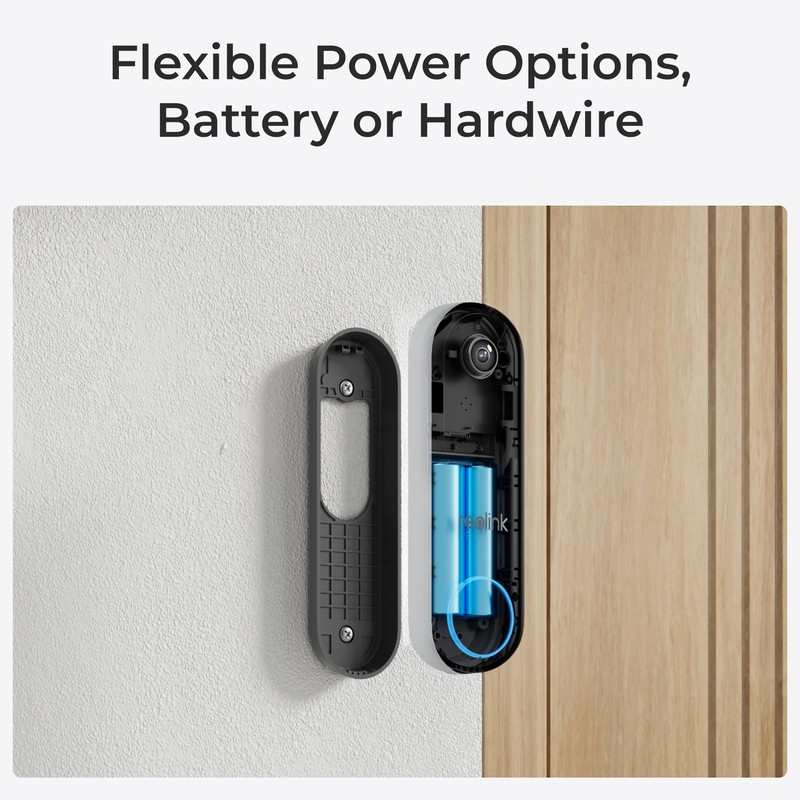 Reolink 2K 5MP WiFi Video Battery Doorbell Person/Vehicle/Package Detection gallery