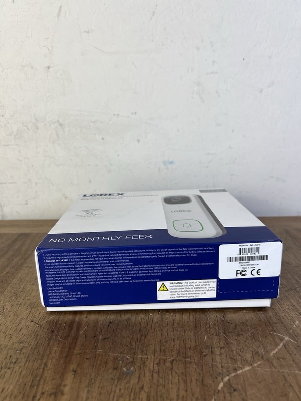 NEW/NEVER USED IN OPEN BOX: Lorex B451AJD-E Smart Doorbell 2K QHD Wired Video gallery