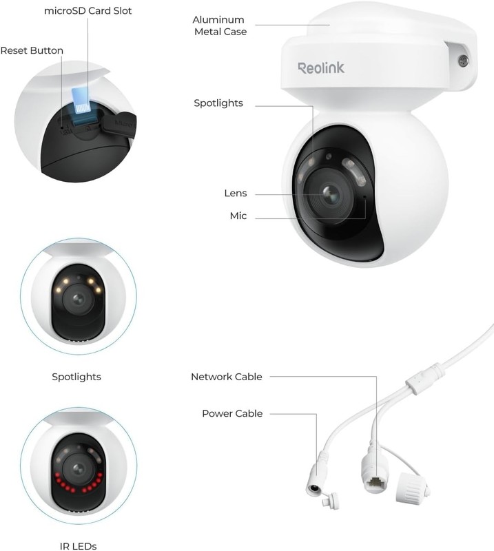 Professional 4K Outdoor Security Camera - Color Night Vision & 24/7 Recording gallery
