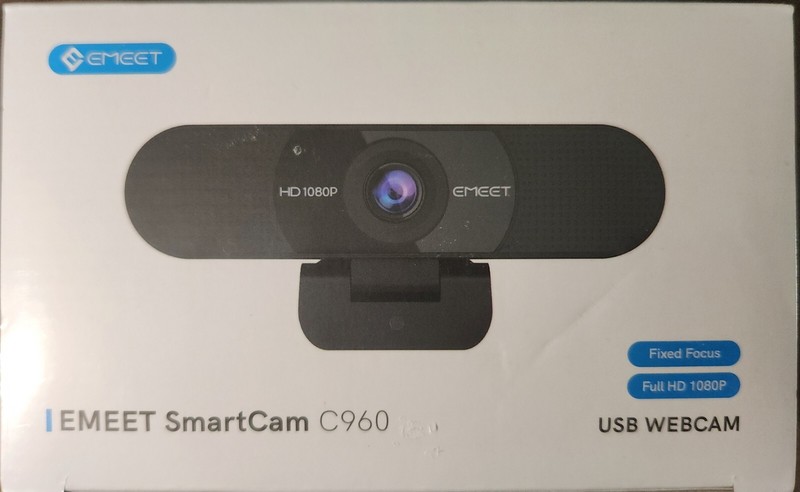 Emeet Smart Cam C960 1080P USB Camera NEW SEALED WebCam Laptop MS Teams, Zoom