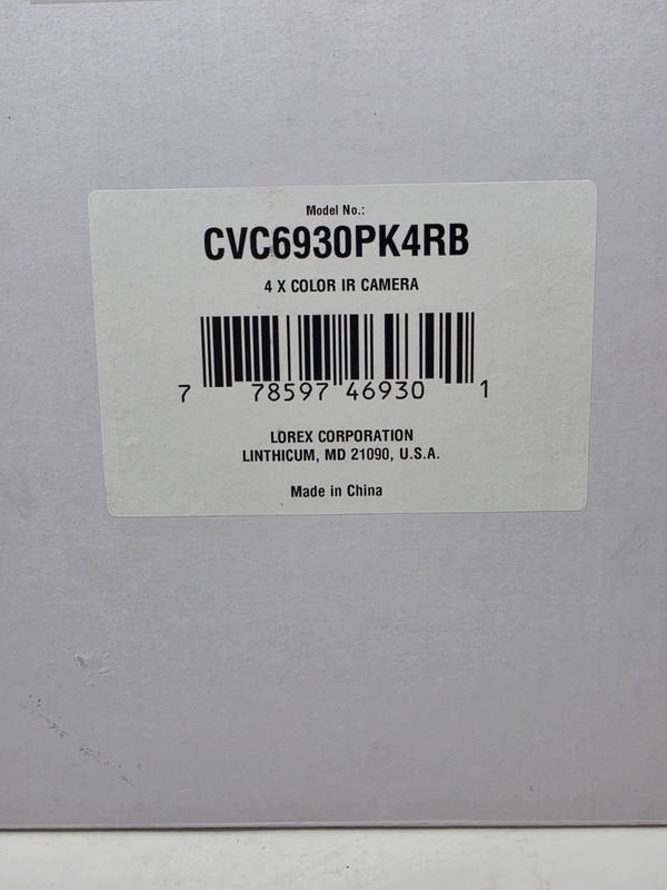 Lorex 4x SR Color IR Camera - Black - CVC6930PK4RB - Open Box 2 gallery
