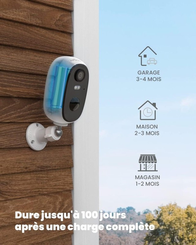 ieGeek Outdoor Battery-Powered Surveillance Camera with Night Vision, 2.4G WIFI gallery