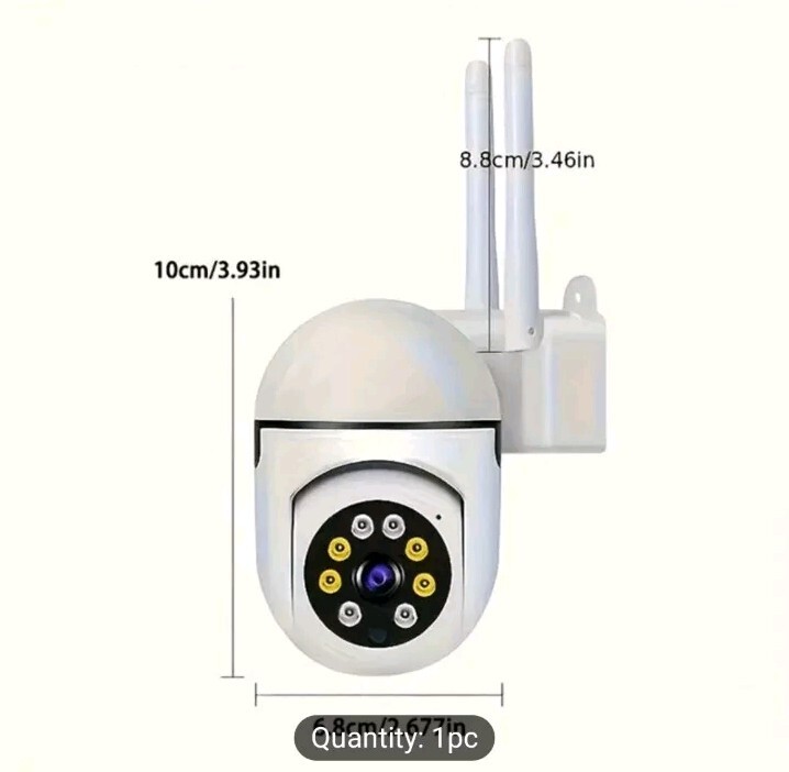 PTZ 1080P HD Wireless Security Camera – Indoor/Outdoor, Wi-Fi Enabled…