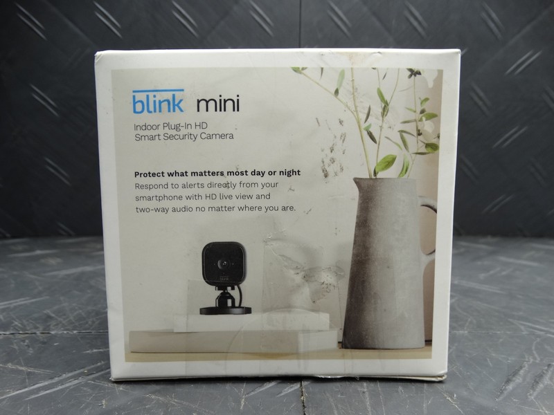 Blink Mini Indoor Wired 1080p Wi-Fi Security Camera in Black (Lot of 2) gallery